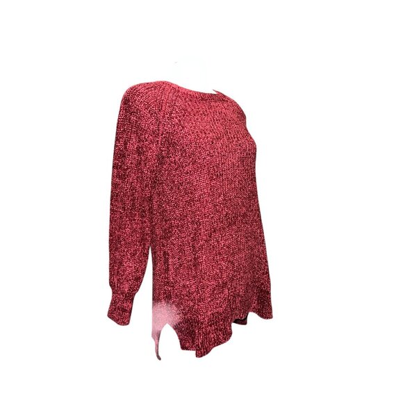 Time And Tru Soft Burgundy Long Sleeve Chunky Knit Sweater Sz Medium (8/10) Wome - Picture 13 of 13